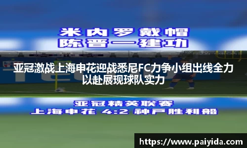亚冠激战上海申花迎战悉尼FC力争小组出线全力以赴展现球队实力